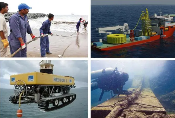 সাবমেরিন অপটিক্যাল ক্যাবল GYTA33 12/24/48 কোর ডাবল গিলড রিইনফোর্সড বর্মযুক্ত ফাইবার অপটিক্স সরঞ্জাম সরবরাহ 2