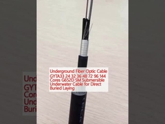 ভূগর্ভস্থ ফাইবার অপটিক ক্যাবল GYTA33 24 32 36 48 72 96 144 কোর G652D SM ডুবন্ত ডুবন্ত ক্যাবল