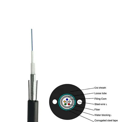 Factory Price 2/4/6/8/12/16/24 core Telecommunication GYXTW Outdoor Communication Cable Single Mode Fiber Optic Cable Wi