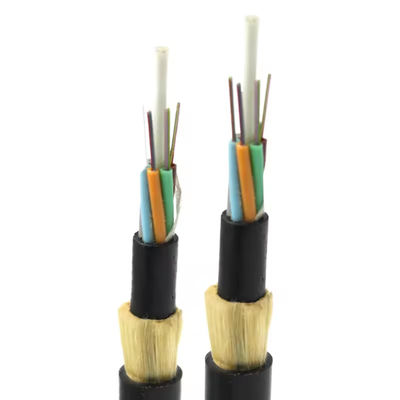 গুণমান  Single Mode ADSS Fiber Cable G652D Double Sheath Long Span Aerial Network কারখানা