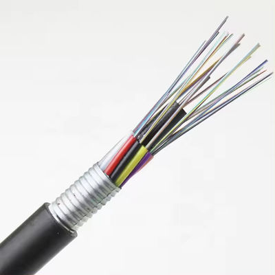 Outdoor Duct G652D G657A Single Mode GYTA 24 48core Stranded Loose Tube Armored Fiber Optic Cable