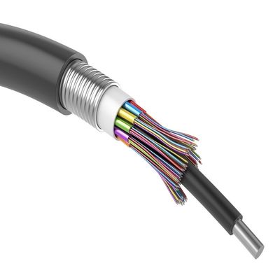 Outdoor Duct G652D G657A Single Mode GYTA 24 48core Stranded Loose Tube Armored Fiber Optic Cable