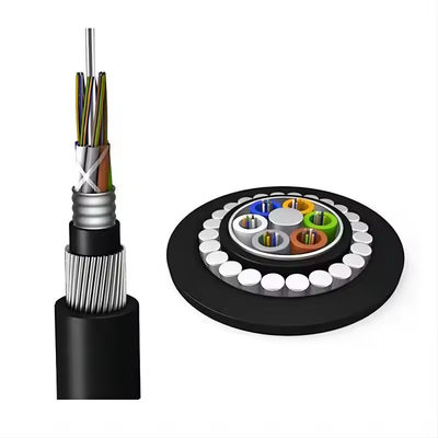 72 Core GYTA33 Direct Buried Submarine Fiber Optic Cable  Anti Rodent Armoured Fiber Optical Cable