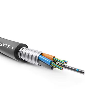 Armored Outdoor 12 24 48 72 96 144 Core Fiber Optic Cable GYTS GYTA Per Meter Price List