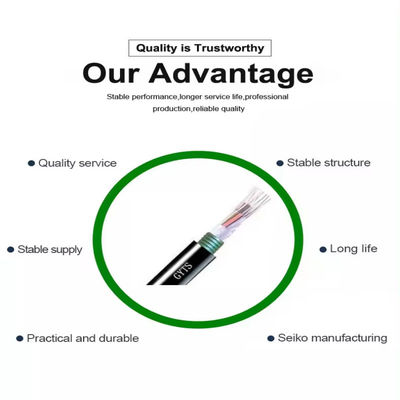 Armored Outdoor 12 24 48 72 96 144 Core Fiber Optic Cable GYTS GYTA Per Meter Price List