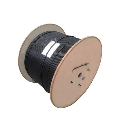 Black GYXTW 12 Cores G652 Aerial Fiber Optic Cable