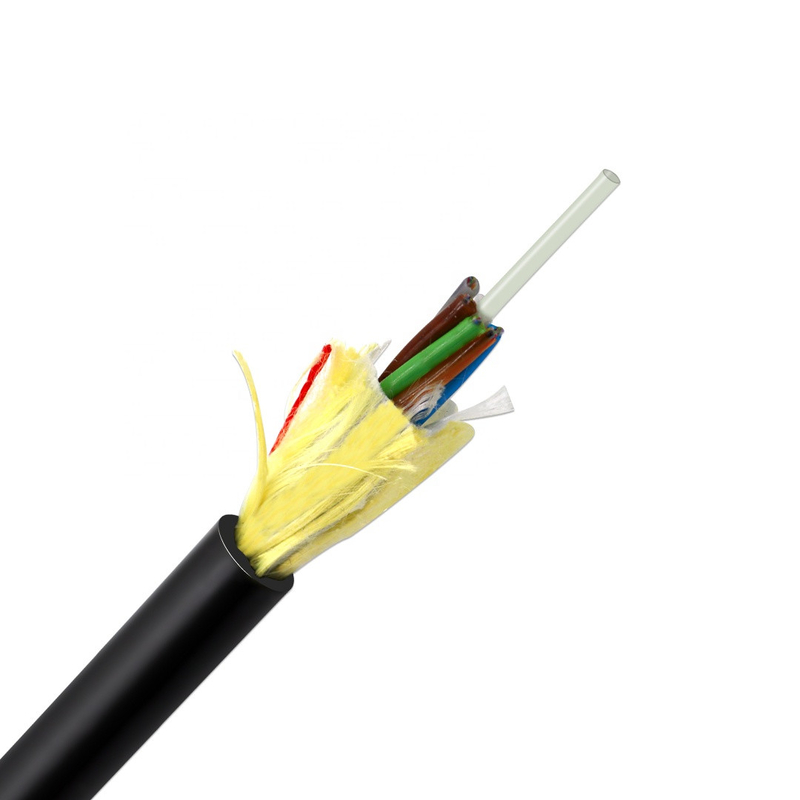 All Dielectric Self - Supporting Span 100m Fiber Optic Cable ADSS 6 12 24 48 Core Outdoor