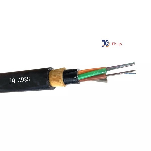 Outdoor ADSS Loose Tube FRP 12 24 48 72 96 144 Core Single Mode Fiber Cable