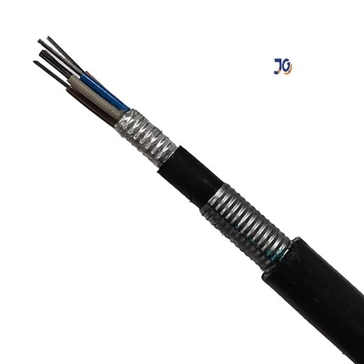 অ্যান্টি রডেন্ট ডাবল PE 2-144 কোর G652D ডাইরেক্ট বুরিড ফাইবার অপটিক কেবল GYTA53 GYTS53
