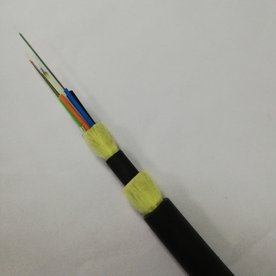 স্প্যান 50m ADSS এরিয়াল ফাইবার কেবল 6 8 কোর 12 24 48 কোর আউটডোর ফাইবার অপটিক কেবল