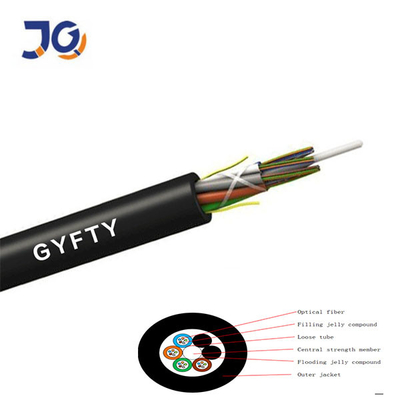 GYFTY 24 FO নিরস্ত্র আন্ডারগ্রাউন্ড কেবল G652D 12 24 48 ফাইবার অপটিক কেবল