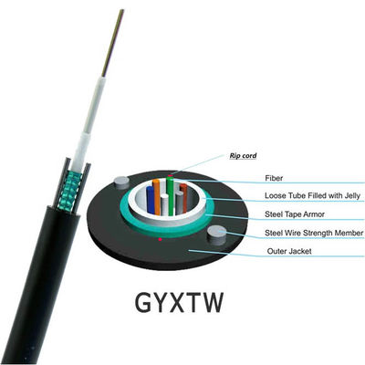 চীন ফাইবার অপটিক ক্যাবল প্রস্তুতকারক FTTH ফাইবার অপটিক ক্যাবল SM G652D 12 ফাইবার অপটিক ক্যাবল
