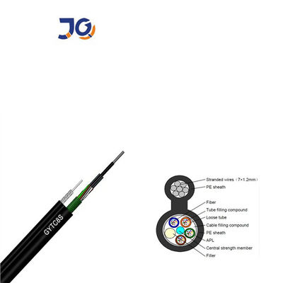 স্বয়ংসমর্থিত GYTC8S ফাইবার অপটিক ক্যাবল 24 কোর চিত্র 8 ফাইবার অপটিক ক্যাবল