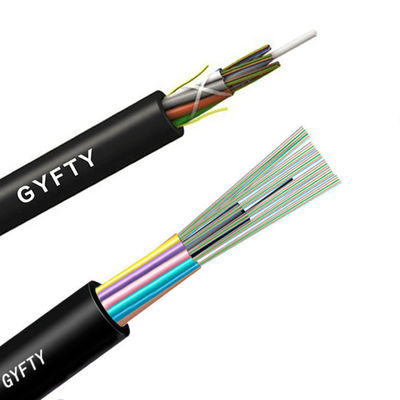 OEM এয়ার ডক্ট ফাইবার অপটিক ক্যাবল GYFTY G652D 12 48 কোর FRP শক্তি সদস্য