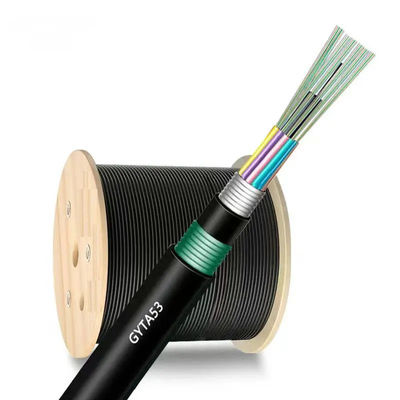 GYTA53 Fiber Optic Cable 48 96 Core Single Mode Double Aluminum Armored Outdoor Direct Burial Heavy Duty