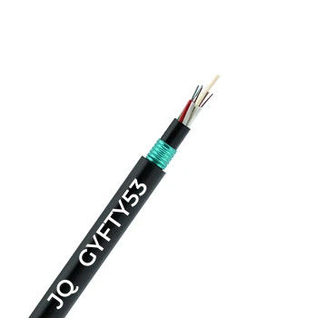 GYFTY53 ডাবল শ্যাফট বর্মযুক্ত আউটডোর ক্যাবল নন-মেটালিক স্ট্রেঞ্জ মেম্বার ফাইবার অপটিক্যাল ক্যাবল