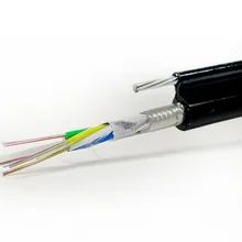 আউটডোর এয়ারলাইন স্থাপন চিত্র 8 কাঠামো 24 কোর ফাইবার অপটিক ক্যাবল GYTC8A