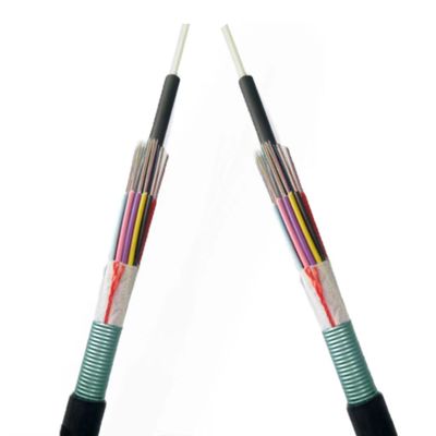 পিএসপি বর্মযুক্ত আউটডোর সমস্ত শুকনো ফাইবার অপটিক ক্যাবল জিওয়াইএফএস স্টিলের টেপ বা এফআরপি দিয়ে বর্মযুক্ত