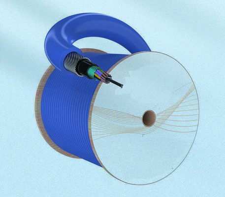 কারখানা LSZH MGTSV33 স্টীল ওয়্যার সাঁজোয়া খনির ফাইবার অপটিক্যাল ক্যাবল অগ্নি retardant G652D নীল অপটিক্যাল ক্যাবল খনির জন্য