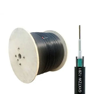 4 6 8 12 24 কোর GYXTZW ইউনিটুব ফ্লেম-রিটার্ডেন্ট ক্যাবল একক মোড আউটডোর ফাইবার অপটিক ক্যাবল এলএসজেডএইচ জ্যাকেট