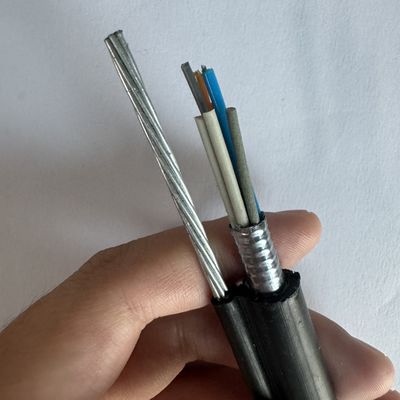 Gytc8s বায়ু স্বয়ংসমর্থন চিত্র 8 গঠন Gytc8s 12 24 48 96 144 288 কোর G652d ফাইবার অপটিক ক্যাবল