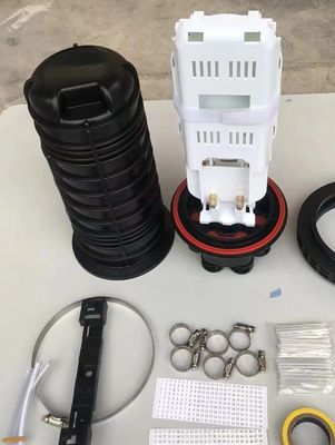 বহিরঙ্গন 12 24 48 কোর গম্বুজ টাইপ বন্ধ ফাইবার তারের যৌথ বাক্স ফাইবার অপটিক স্প্লাইস বন্ধ