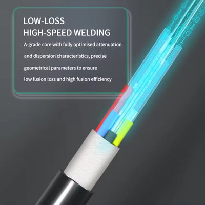 পাইকারি মূল্য GYFTY 12 কোর সিঙ্গল মোড আউটডোর এয়ার ফাইবার অপটিক ক্যাবল প্রতি মিটারের দাম