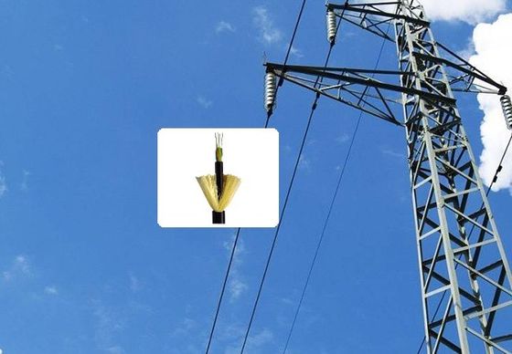 পাওয়ার অপটিক্যাল ফাইবার ক্যাবল ADSS 144 কোর আউটডোর ফাইবার ক্যাবল G657A G652D