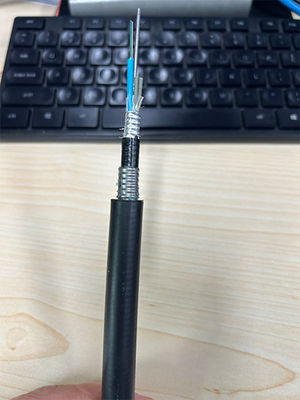 স্ট্র্যান্ডড লস টিউব 12 24 কোর ভূগর্ভস্থ ফাইবার অপটিক ক্যাবল