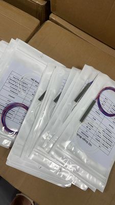 FTTH মিনি স্টীল টিউব খালি পিএলসি স্প্লিটার 1x2 1x4 1x8 1x16 ফাইবার অপটিক্যাল স্প্লিটার