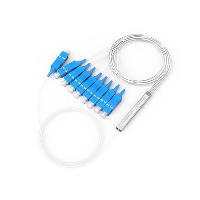 FTTH মিনি স্টীল টিউব খালি পিএলসি স্প্লিটার 1x2 1x4 1x8 1x16 ফাইবার অপটিক্যাল স্প্লিটার