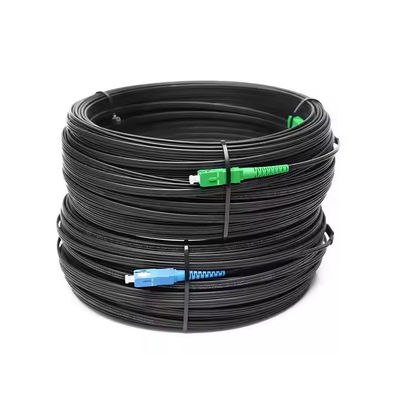 এসসি ইউপিসি এসসি এপিসি FTTH ড্রপ ফাইবার প্যাচ কর্ড এসএম G657A1 G657a2 10M 30M 50M 100M 200m LSZH