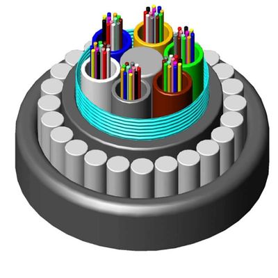 সমুদ্রের নিচে সরাসরি সমুদ্রের নিচে GYTA33 GYTS33 ইস্পাত তারের বর্মযুক্ত ফাইবার অপটিক ক্যাবল