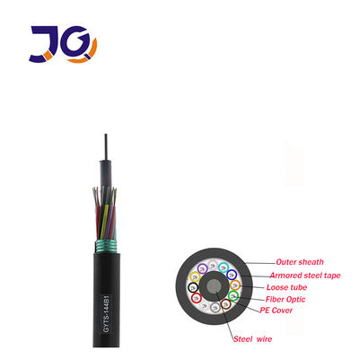 SM MM Armored G652D 24 48 96Core ফাইবার অপটিক ক্যাবল GYTS