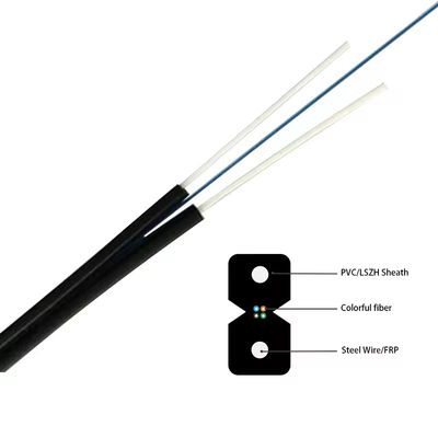 ফ্যাক্টরি প্রাইস ইনডোর এফটিটিএইচ ফাইবার অপটিক ড্রপ কেবল ফাইবার টু দ্য হোম ড্রপ কেবল