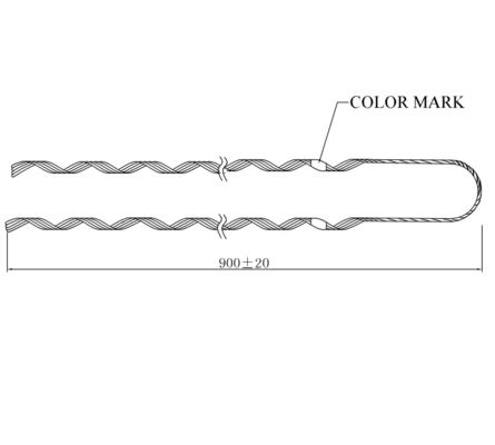 প্রিফর্মড টেনশন ক্ল্যাম্প গাই স্ট্রিপ এডিএসএস ক্যাবল আনুষাঙ্গিক ব্লাড এন্ড গাই গ্রিপ
