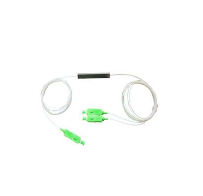 ISO9001 ফাইবার অপটিক আনুষাঙ্গিক সিঙ্গলমোড এসসি / ইউপিসি এসসি / এপিসি 1x2 পিএলসি স্প্লিটার