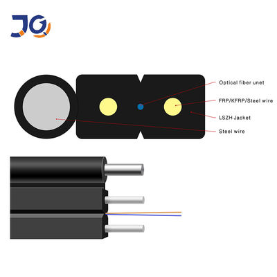 আউটডোর 2 কোর GJYXCH GJYXFCH FTTH অপটিকাল ফাইবার কেবল