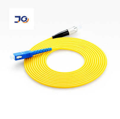 SC APC থেকে SC UPC ফাইবার অপটিক প্যাচ কর্ড 3mm LSZH সিঙ্গেল মোড অপটিক্যাল কেবল 1m 2m 3m FTTH জাম্পার