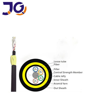 ভাল মানের কারখানার দাম 24Core 48Core SM G652D একক-শিট অল-ডিলেক্ট্রিক ADSS এয়ার ফাইবার অপটিক ক্যাবল