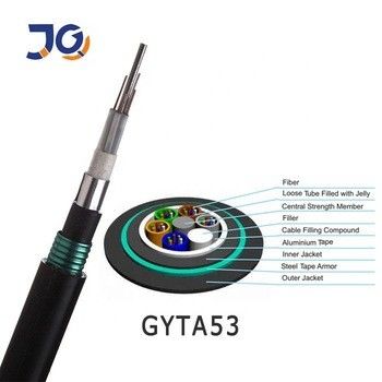 ইস্পাত টেপ GYTS53 250µm 12F আন্ডারগ্রাউন্ড ফাইবার অপটিক কেবল