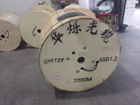 ওভারহেড সেল্ফ সাপোর্টিং 48 কোর আউটডোর ফাইবার অপটিক কেবল জিওয়াইটিসি 8 এস