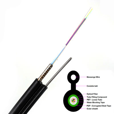 এইচডিপিই জ্যাকেট 4 কোর এরিয়াল ফাইবার অপটিক কেবল ফিগার আট GYXTC8S