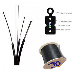 4 কোর FTTH ফাইবার অপটিক ড্রপ কেবল G657A2 কালার লেপা