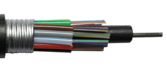 G652D অ্যান্টি রোডেন্ট আউটডোর নালী আর্মার্ড অপটিকাল কেবল স্ট্রেড লুজ টিউব