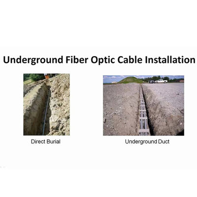 ফাইবার কেবল GYTS আর্মার্ড ডাক্ট 24 48 96 144 288 কোর অপটিক্যাল ফাইবার কেবল