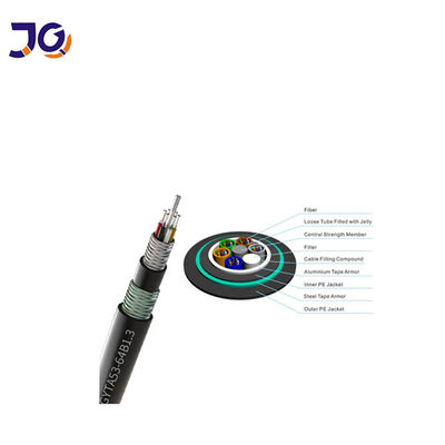 এন্টি রডেন্ট গ্লাস সুতা একক ভূগর্ভস্থ ফাইবার অপটিক কেবল