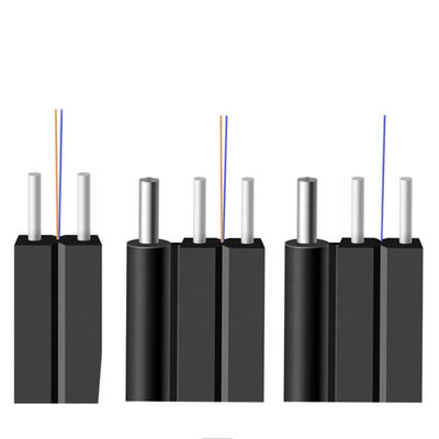 4 কোর G657A1 সিঙ্গেল মোড FTTH ইনডোর ড্রপ কেবল ফ্ল্যাট এরিয়াল ফাইবার অপটিক কেবল