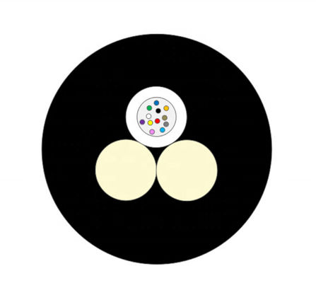 12 কোর স্ব-সহায়ক এফআরপি শক্তিশালী করে ASU কেবল ডি ফাইব্রা অপটিকা 120M স্প্যান