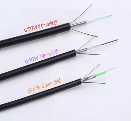 GYXTW G652D সাঁজোয়া একক জ্যাকেট 12 কোর ফাইবার অপটিক কেবল আউটডোর
